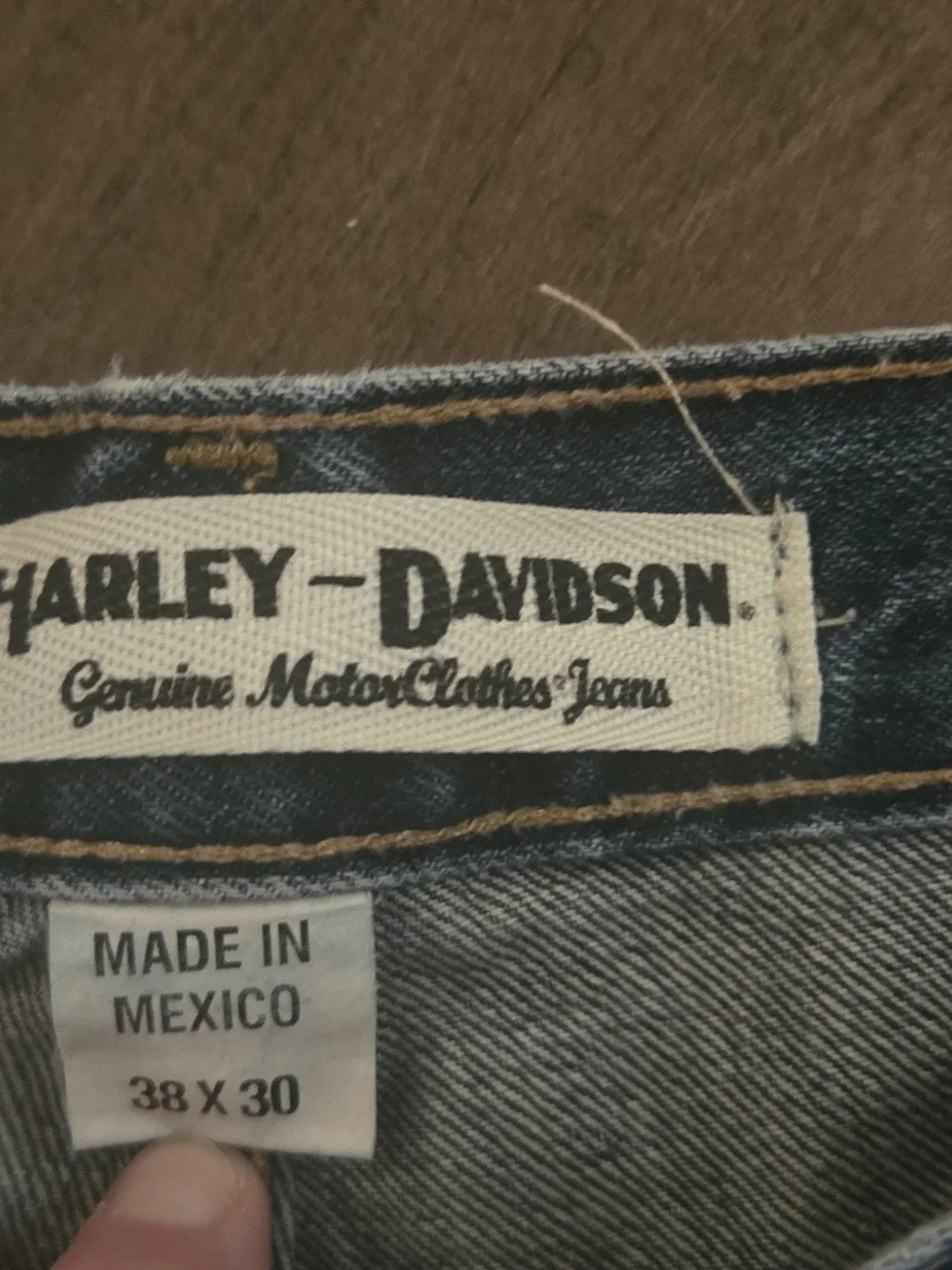 Harley-Davidson Men's Dark Blue Relaxed Jeans
